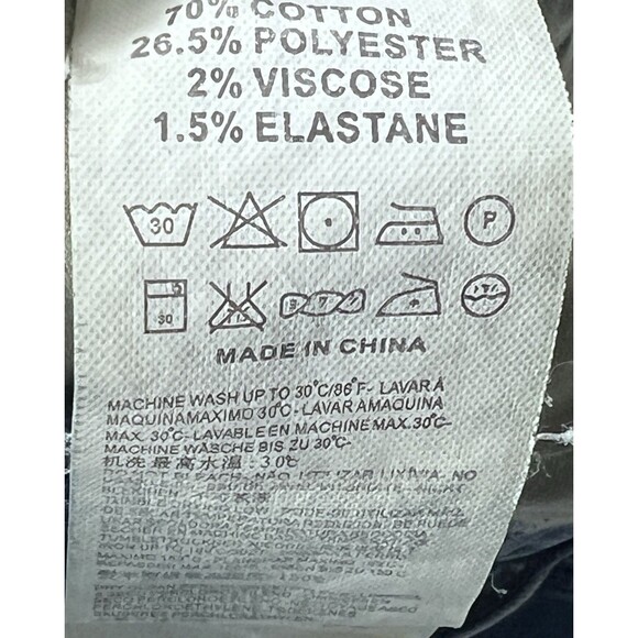 ETZO Men's Biker Moto Slim Skinny Ripped Distressed Denim Jeans 34x32 7520 - Picture 10 of 15